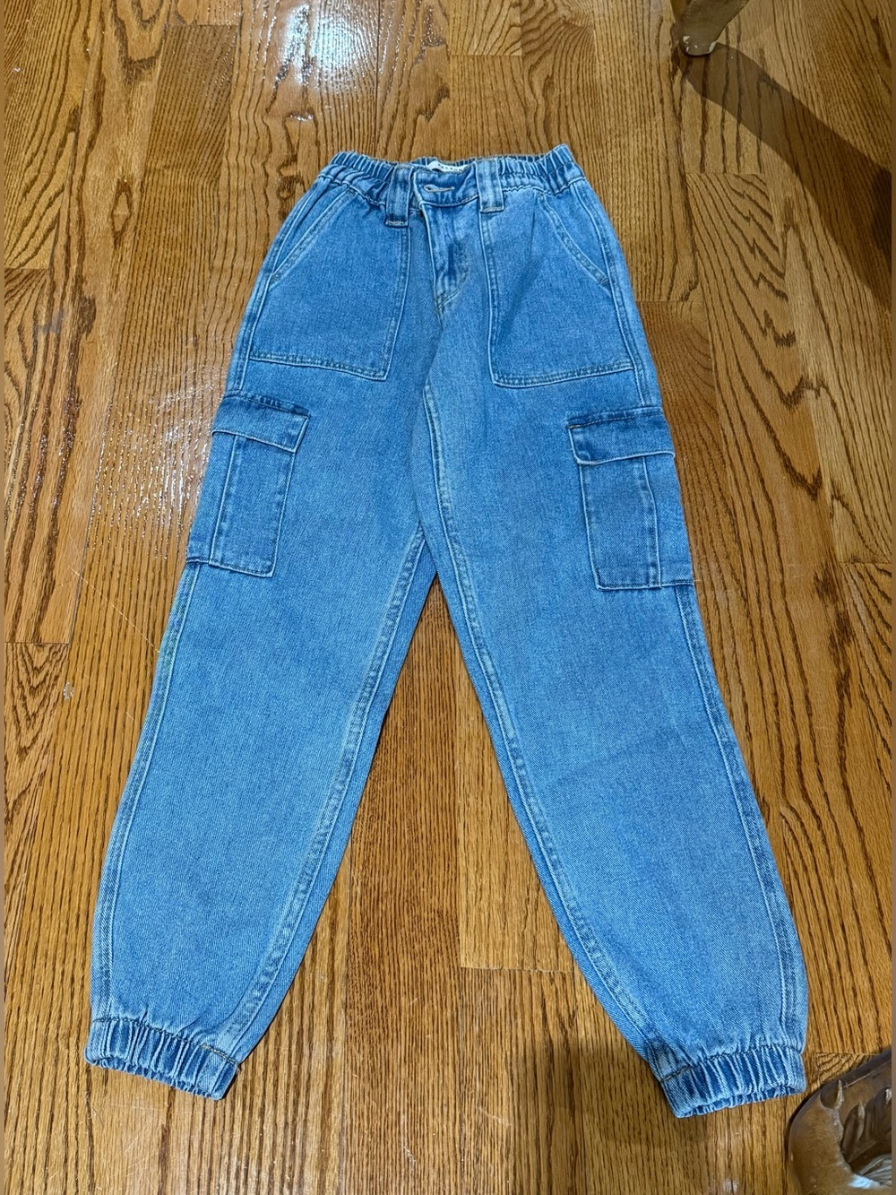 PacSun Light Blue Elastic-Waist Denim Joggers